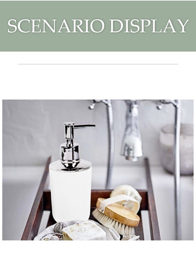 DUNISO 4 Pieces of Bathroom Accessories Set, Household Toiletries Set, Bathroom Storage Set,Sturdy and Durable，with lotion bottle, toothbrush holder, mouthwash cup, soap tray，Suitable for Family and Travel Use  - Image 5