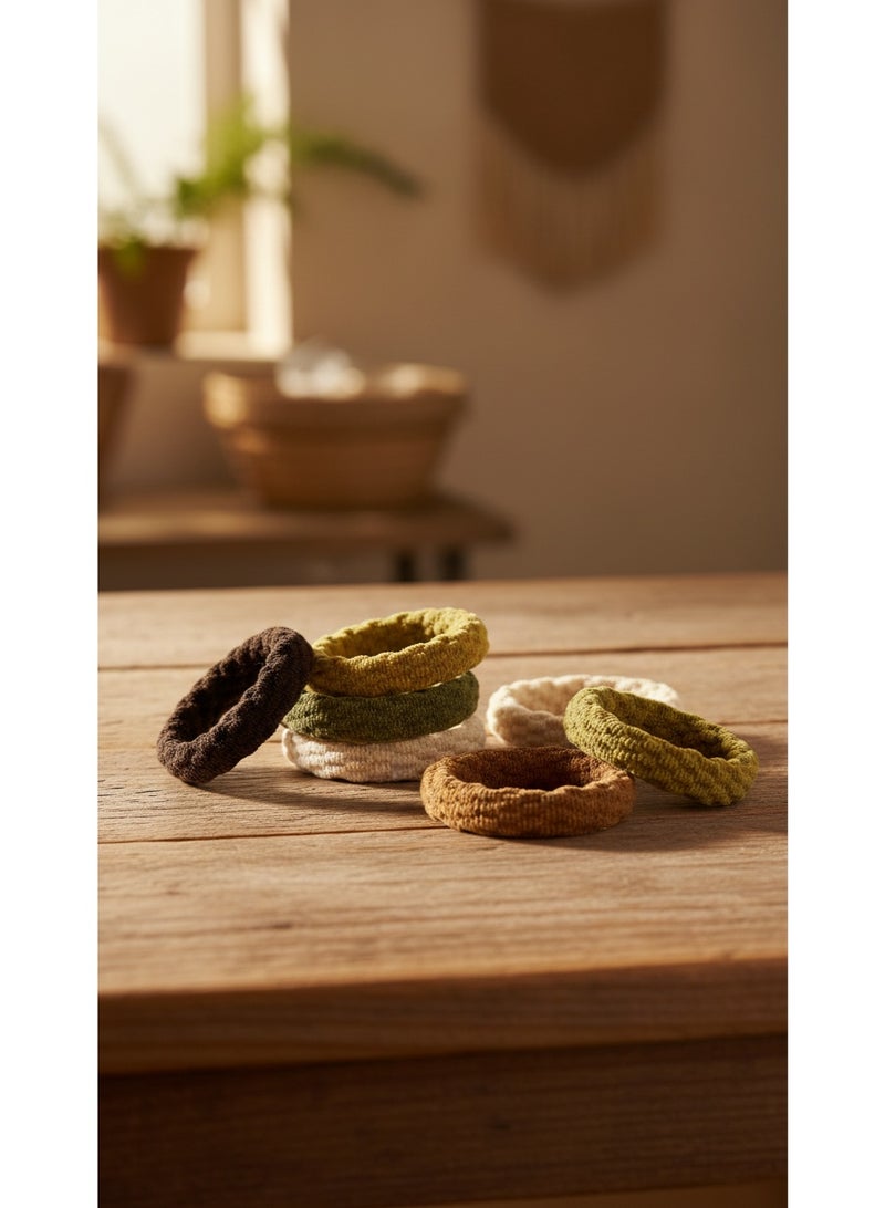 طقم 8 توكات بنية أنيقة – ناعمة على الشعر، مريحة، ومثالية لجميع التسريحات - Image 2