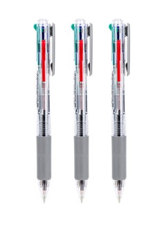 Deli 3-Piece Multi Ink Ballpoint Pen With Four Ink Colours  - Image 1