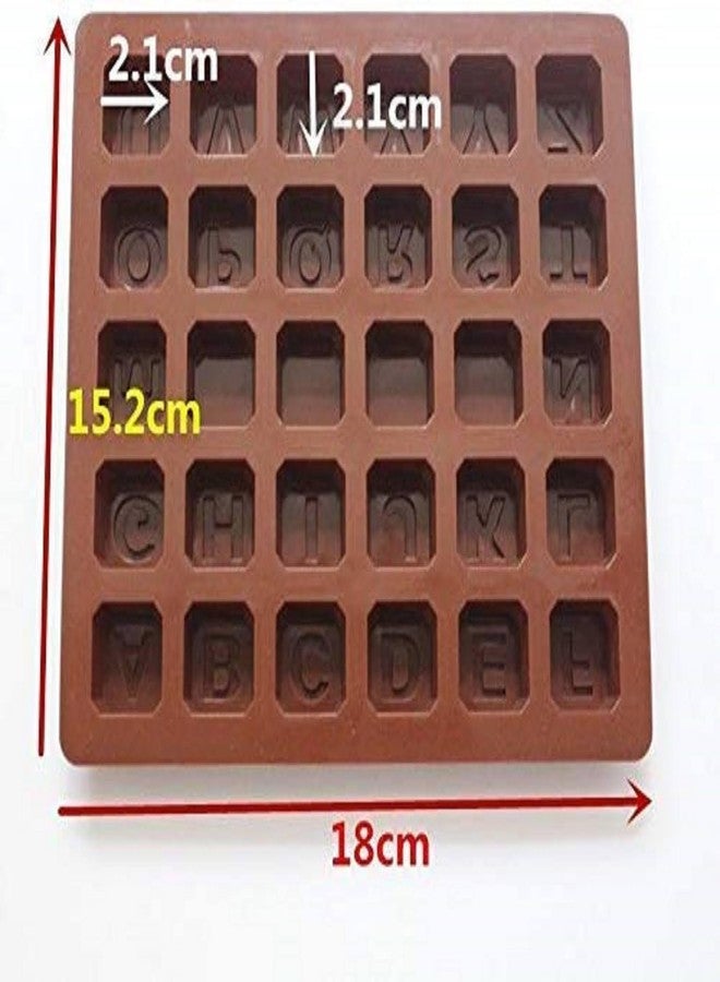 FEDDE Silicone Chocolate Mould Alphabet Chocolates Candy Mold ABCD Ice Cube Tray - Image 2