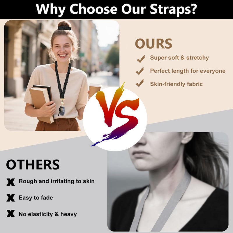 هاسذيب حَمِلَةُ مُنَشَّأةٍ مُمْتَدَّةٍ HASTHIP® لبطاقات الهوية والключи، حَمِلَةُ عنقٍ أنيقة، حاملةً للبطاقة مع قفل معدني وسلسلةً للключи، مناسبةً للمكاتب والمدارس والفعاليات - Image 5