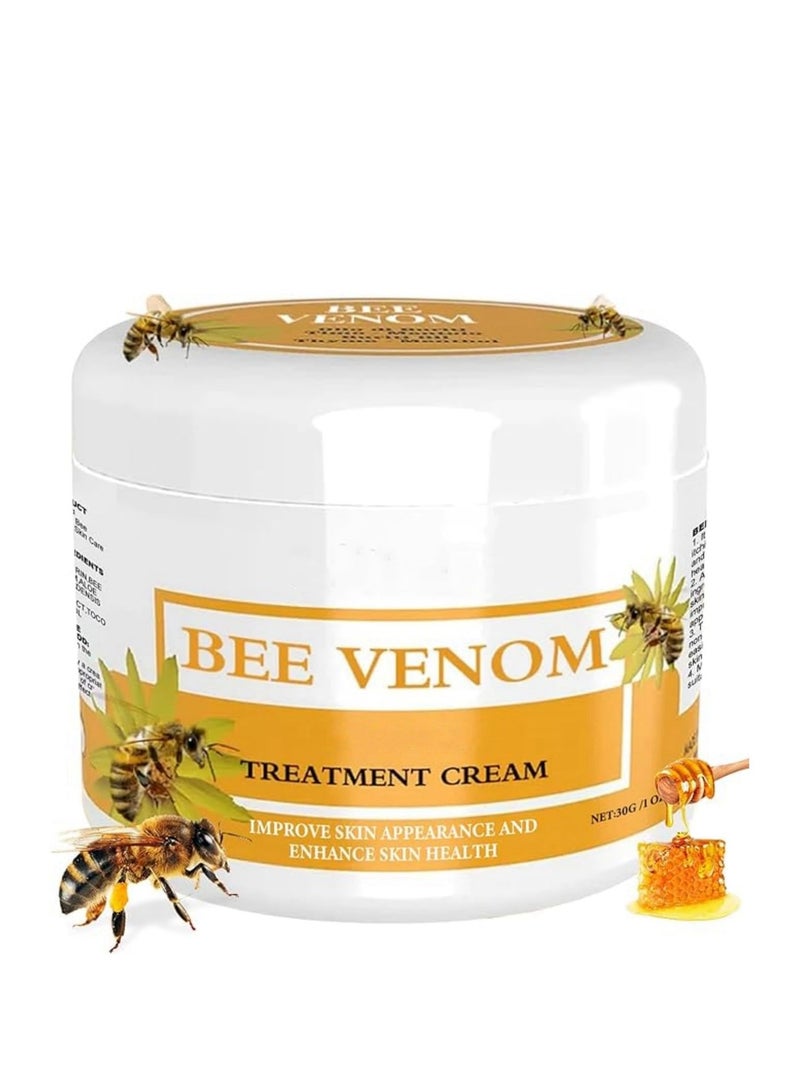 SYOSI Bee Venom Moisturizing Cream for Soothing Skin, Hydrating Body Cream for Comfort, Specialized Care for Sensitive Skin, Natural Skin Treatment, Suitable for All Skin Types (30g) - Image 1