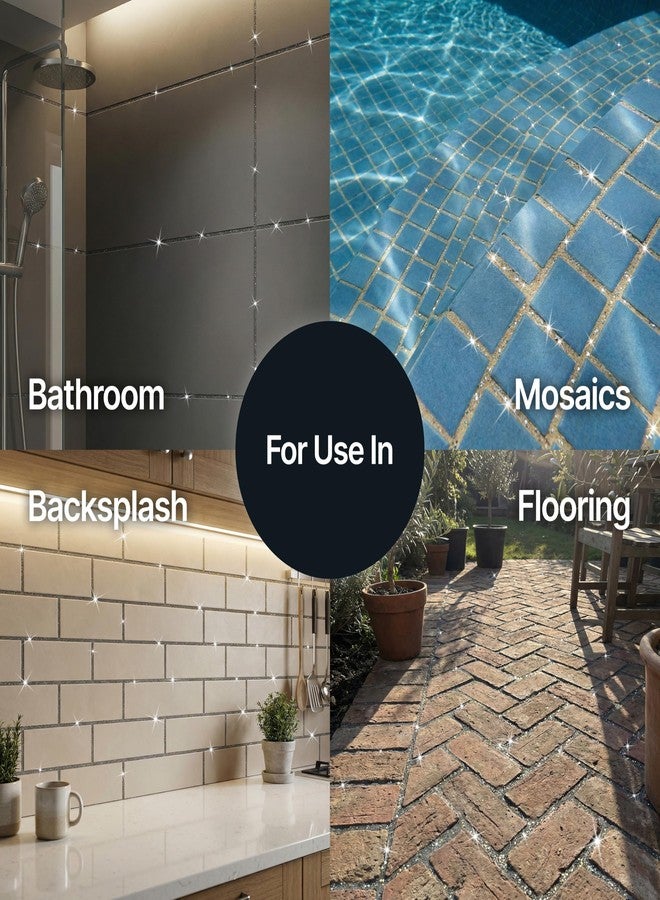 Hemway | Glitter Grout Tile Additive 100g for Tiles Bathroom Wet Room Kitchen | Easy to use - Add/Mix with Epoxy Resin or Cement Based Grout | Temperature Resistant (Mother Of Pearl) - Image 4