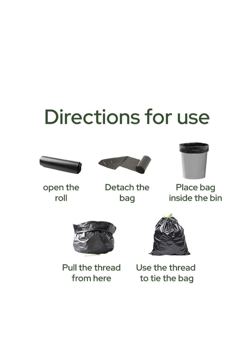 Nure Nure-Bio-Degradable Purity In Disposal Garbage Bag,75 Gallons, 10 Pcs, 110cmx130cm,Pack of 2  - Image 4