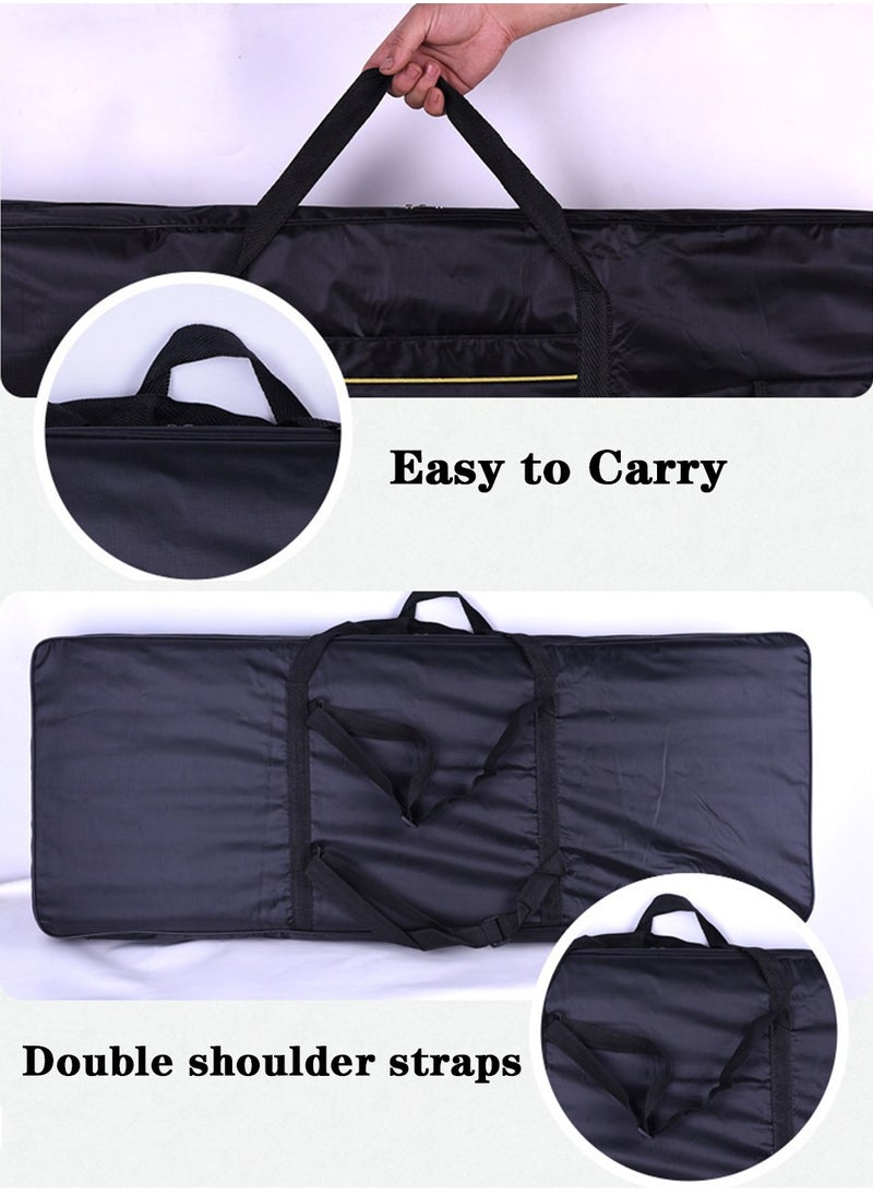 Mike Music 61 Key Keyboard Bag, Electronic Piano Case, Handheld and Shoulder Carry, Portable Durable Keyboard Piano Waterproof Oxford Cloth with Cotton Padded Gig Bag 102cm*44cm*12cm  - Image 3
