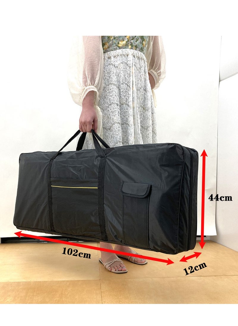 Mike Music 61 Key Keyboard Bag, Electronic Piano Case, Handheld and Shoulder Carry, Portable Durable Keyboard Piano Waterproof Oxford Cloth with Cotton Padded Gig Bag 102cm*44cm*12cm  - Image 2