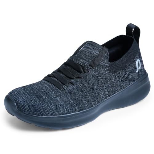 DOCTOR EXTRA SOFT Women’s Running & Walking Shoes| Lightweight Comfortable Slip-On Sports Sneakers, Memory Foam Cushion, Breathable Knitting, Anti-Slip Sole Flexible Gym Training D-1005 Black - Image 1