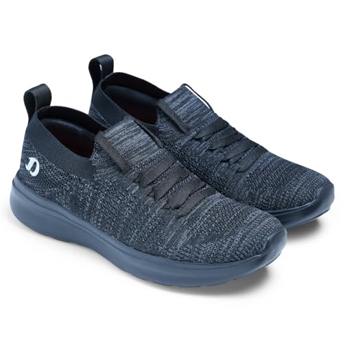 DOCTOR EXTRA SOFT Women’s Running & Walking Shoes| Lightweight Comfortable Slip-On Sports Sneakers, Memory Foam Cushion, Breathable Knitting, Anti-Slip Sole Flexible Gym Training D-1005 Black - Image 5