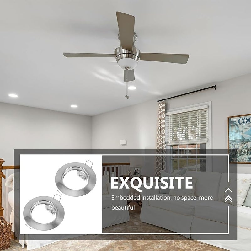 2Pcs Recessed Light Frames Ceiling Mounting Brackets for Spotlight Bulbs Space Saving Embedded Installation - Image 5