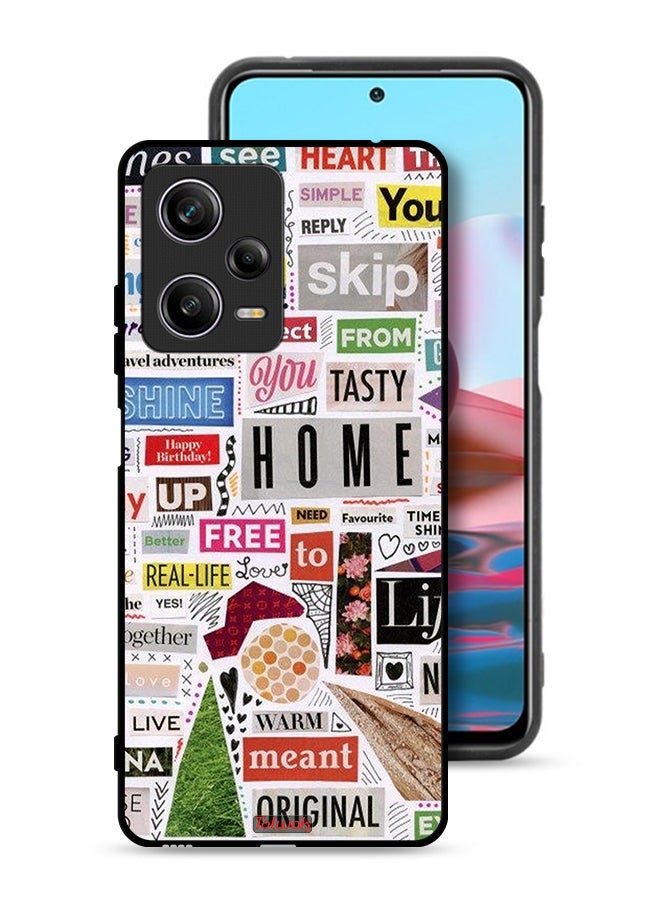 Tolwak غطاء حماية لجهاز Xiaomi Redmi Note 12 Pro مع ملصقات أصلية - Image 1