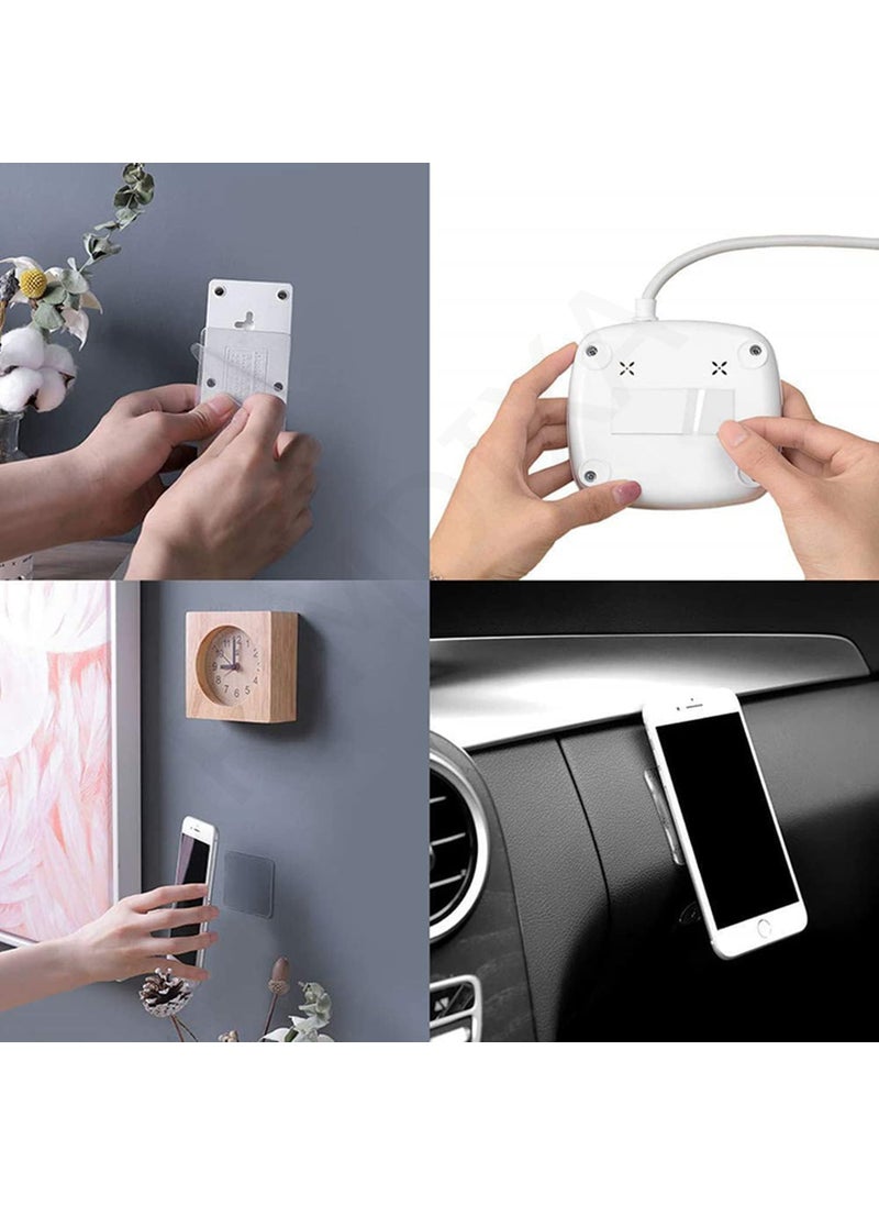 RIMDIXA RIMDIXA Self Adhesive Double Sided Tape Sticker Heavy Duty Washable Patch Clear Removable Adhesive Transparent Grip Tape Stickers for Home Kitchen Office Car Stickers for Home Pack Of 10  - Image 3