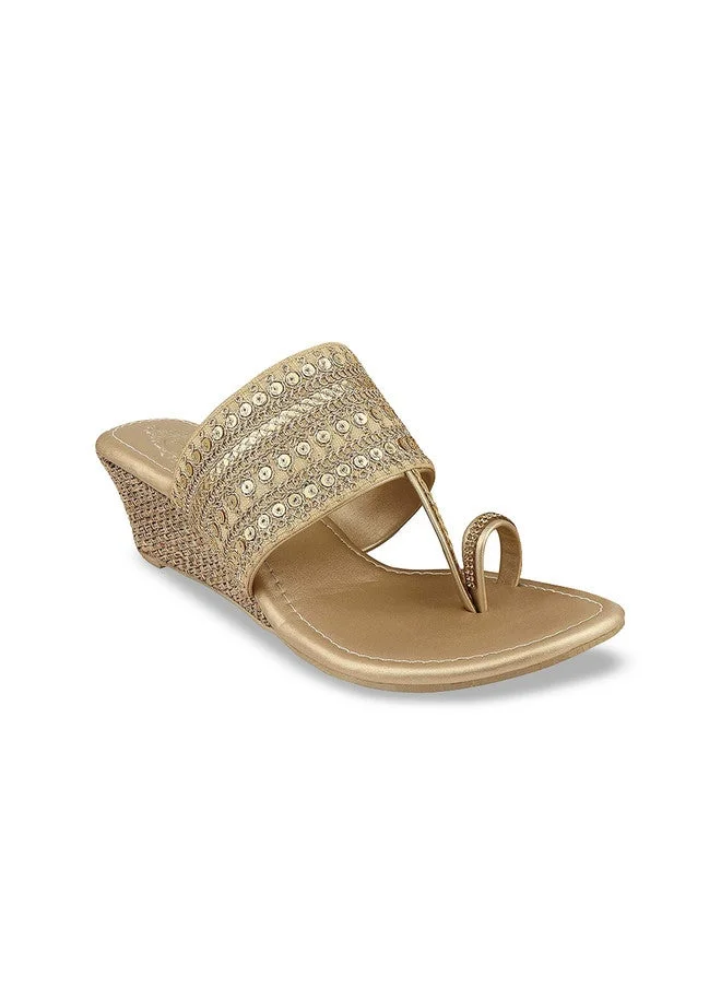 Shoetopia Shoetopia Girls Ethnic Embellished Wedge Heels