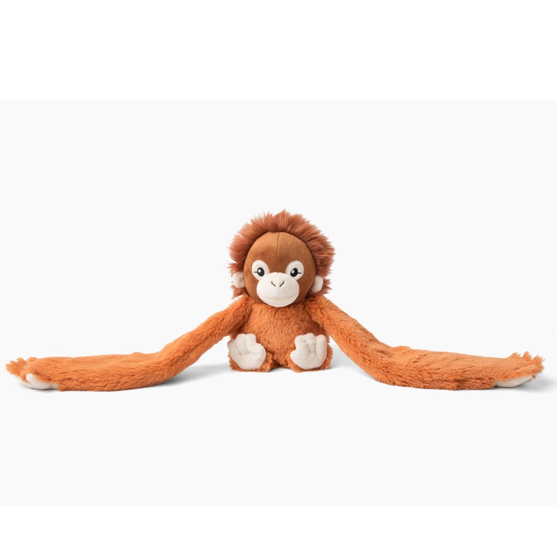 HUGIMALS Hugarounds Ollie The Orangutan 2.5 lb Microwaveable & Freezable Weighted Plush Neck & Shoulder Wrap | Soothing, Comforting Hugs for Self-Care & Relaxation | Unscented for Ages 2+ - Image 2