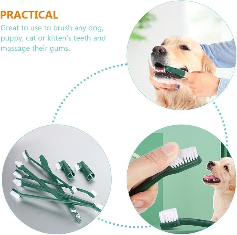 Dual Sided Finger Toothbrush Kit For Dog Puppy Oral Care Pet Dental Cleaning - Image 3