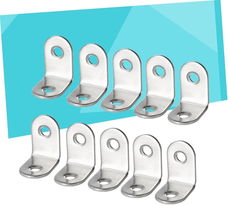 Heavy Duty Stainless Steel Corner Brackets 30pcs For Shelves Furniture Support - Image 4