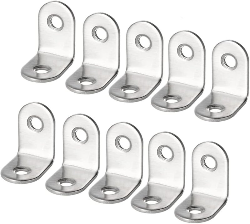 Heavy Duty Stainless Steel Corner Brackets 30pcs For Shelves Furniture Support - Image 1