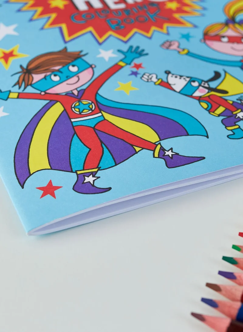 Rachel Ellen Designs Super Hero Colouring Book