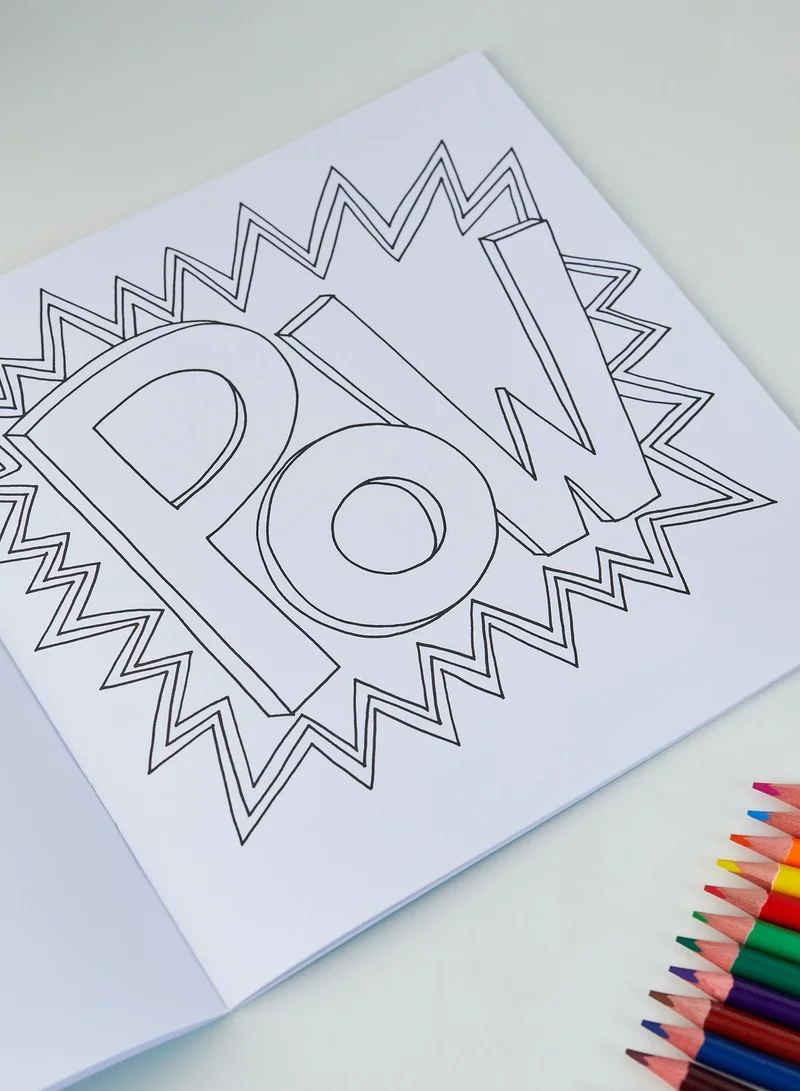Rachel Ellen Designs Super Hero Colouring Book