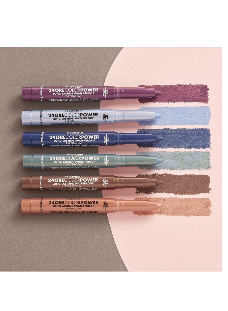 ديبورا ميلانو قلم ظلال العيون كولور باور يدوم طويلاً من ديبورا ميلانو 08 أرجواني داكن - Image 4