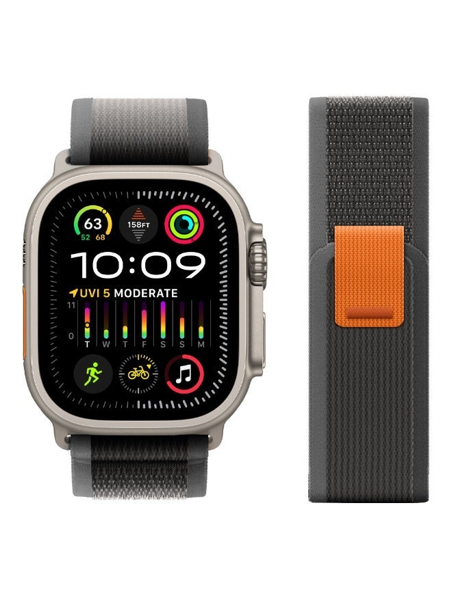 3PCS Compatible with Apple Watch Ultra 3/2 Bands 49mm 46mm 45mm 44mm Men Women,Breathable Nylon Sport Loop for iWatch Series 11/10/9/8/7/6/SE/5/4/3,SE 3 2 1, Ultra 3 2 5 - Image 2