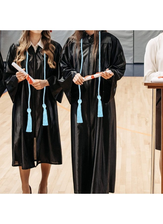 BangBoom 66 Inches Tassel Cord Graduation, Braided Solid Color Honor Cords, Graduation Honor Cords Rope Belt, Graduation Ropes High Honor For Grad Days (Blue)  - Image 3