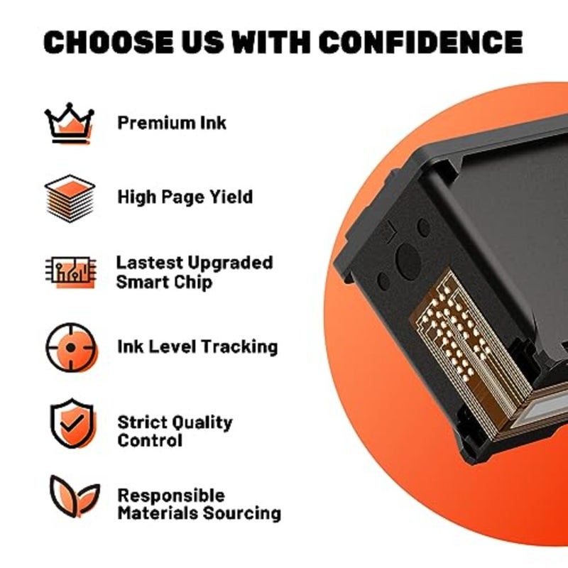 طابعات HP Deskjet: خراطيش حبر عالية الإنتاجية بحجم 650XL، وحزمة مجمعة باللون الأسود/الألوان، وحبر صبغي للحصول على نصوص واضحة ورسومات نابضة بالحياة - Image 4