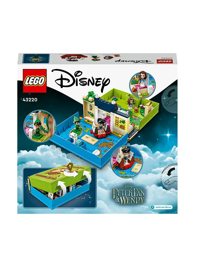 ليغو Disney Peter Pan & Wendy’S Storybook Adventure 43220 Building Toy Set; A Cool Set With Beloved Characters; Portable, Imaginative Play And Storage In A Lockable Book For Kids Aged 5 And Over (111 Pieces)