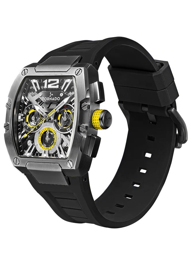 TORNADO Men's Silicone Analog Watch T23105-XSBB - 43x54 mm - Image 2