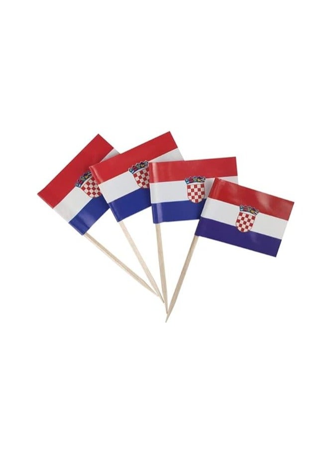 50Pcs Disposable World Cup Multi National Country Flag Stick Cake Toper Flag Fruit Stick Cocktail Cake Stick Toothpick Food Decoration - Image 1