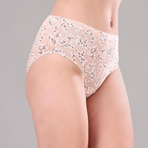 SOIE Women's High Rise Full Coverage Printed Stretch Cotton Hipster Panty (Pack of 3)(3FCB-30 Pack 6 XL) - Image 5