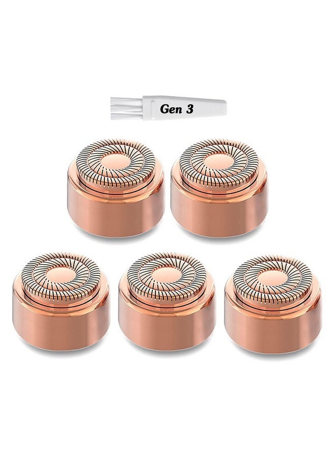 tuokiy Gen 3 Replacement Heads For New Flawless Facial Hair Remover, Double Ring Floating Head For Flawless Generation 3 Shaver, 5 Count - Image 1
