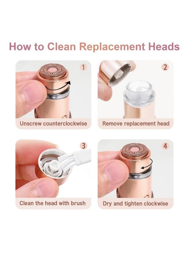 tuokiy Gen 3 Replacement Heads For New Flawless Facial Hair Remover, Double Ring Floating Head For Flawless Generation 3 Shaver, 5 Count - Image 4