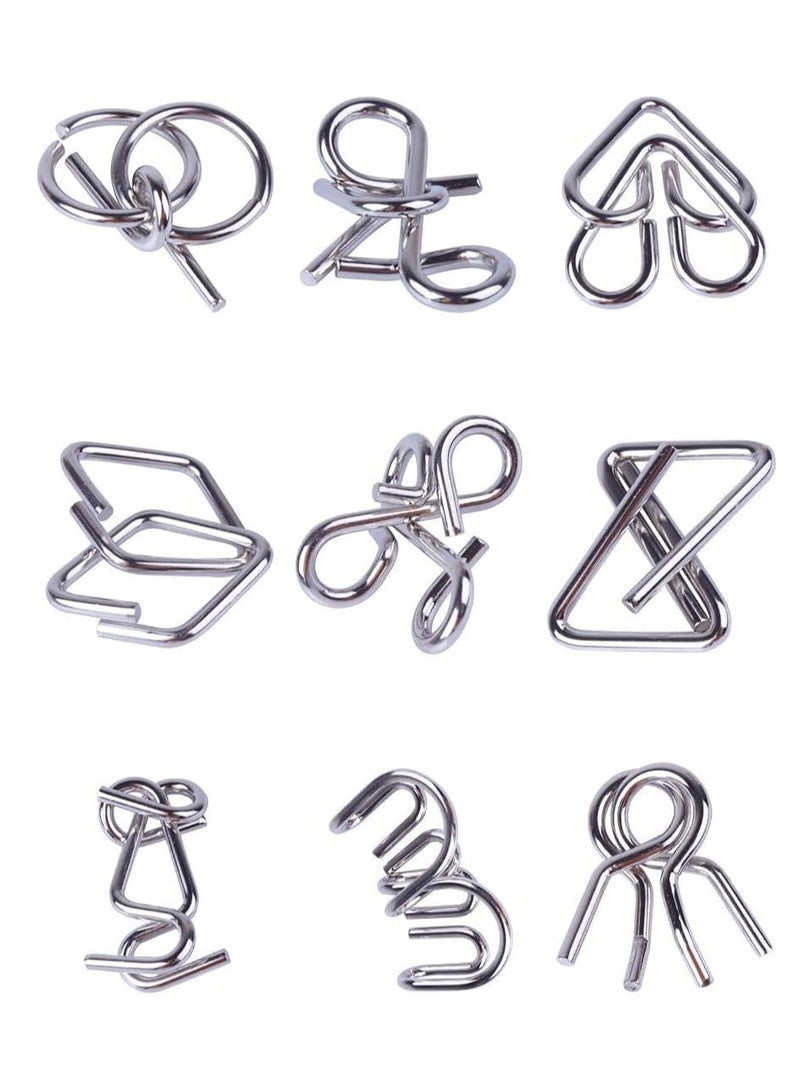 Metal Wire Puzzle Set, Metal Puzzle to Unscrew the Ring  - Image 2
