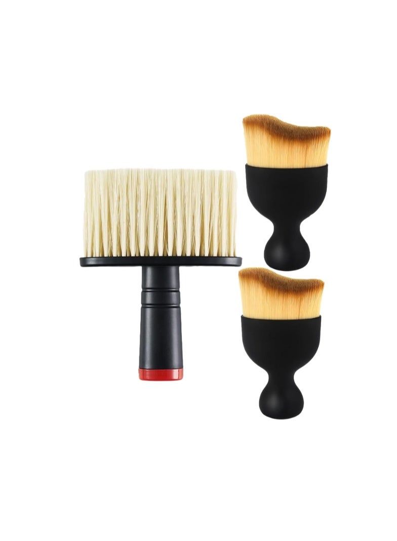 HIHIDAY 3 Pcs Car Detailing Brush Set (Multiuse) Car Interior Cleaning Tool, Keyboard, Drawers, Table Fan, Sofa Brush Dense Bristles Scratch for Air Conditioning Vents, Dashboard, Ventilation Slots Crevices Cleaning Tools (black) - Image 1