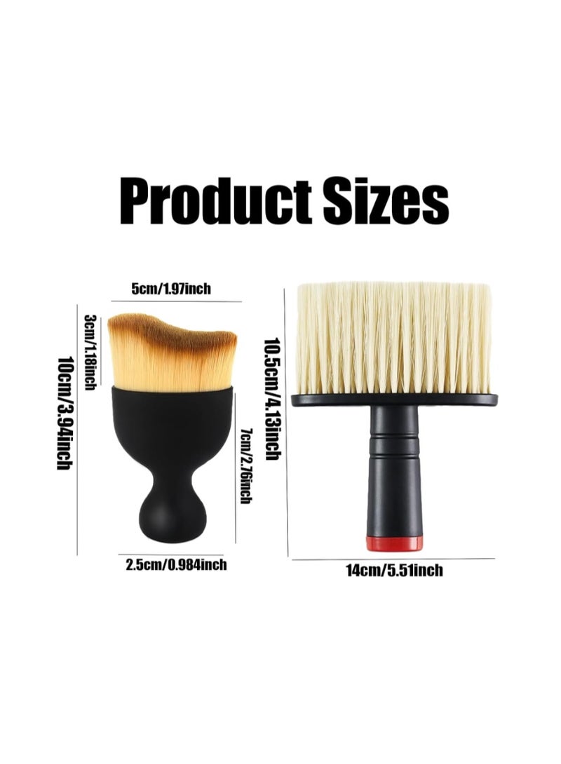 HIHIDAY 3 Pcs Car Detailing Brush Set (Multiuse) Car Interior Cleaning Tool, Keyboard, Drawers, Table Fan, Sofa Brush Dense Bristles Scratch for Air Conditioning Vents, Dashboard, Ventilation Slots Crevices Cleaning Tools (black) - Image 2