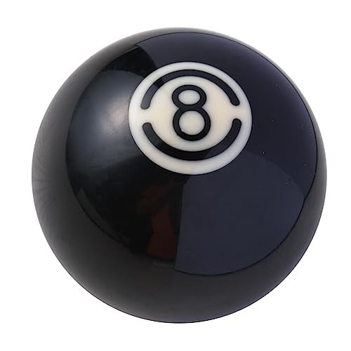 Mavota Pool Ball Shifter Knob Black 8 Gear Stick Shifter Knob Round Billiard Ball Shifting Lever Fit Most Automatic Manual Car Tuck Transmission Vehicle W01A08 Black 8 - Image 1