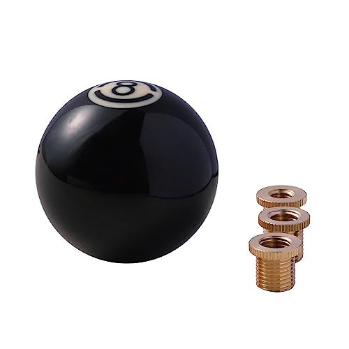 Mavota Pool Ball Shifter Knob Black 8 Gear Stick Shifter Knob Round Billiard Ball Shifting Lever Fit Most Automatic Manual Car Tuck Transmission Vehicle W01A08 Black 8 - Image 5