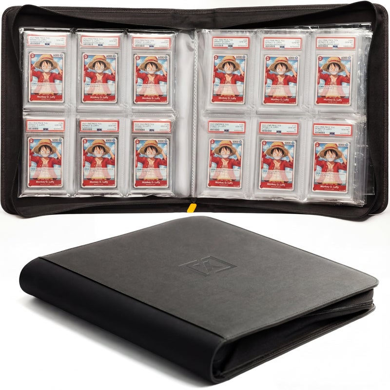 HOMEXPRO X PRO Graded Card Binder - Holds 60 Graded Slabs, Suitable for PSA and CGC Slabs | 6 Pocket Slab Binder Design | Ringless PSA Slab Binder | PSA Slab Case | Graded Card Holder for Long Term Storage - Image 1