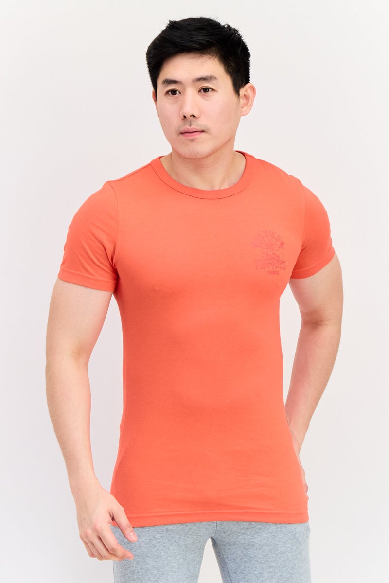 PUMA Men Slim Fit Short Sleeves Outdoor T-Shirt, Red - Image 1