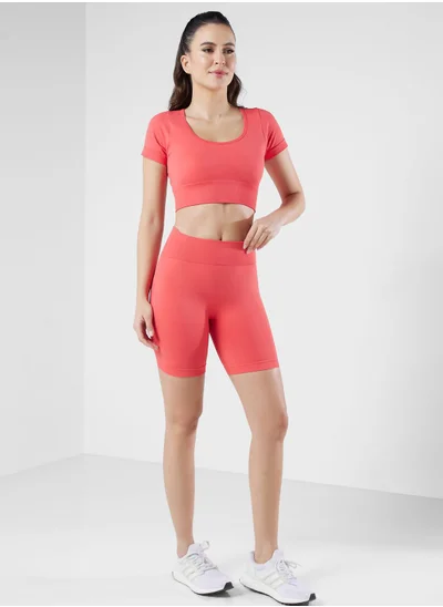 كون.يوغا High Waist Contour Seamless Shorts