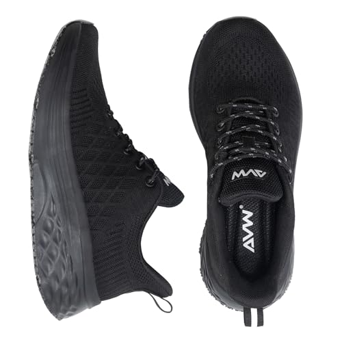 AVW Womens Non Slip Work Shoes Water Resistant Walking Sneakers Food Service Chef Kitchen Shoes Black - Image 4