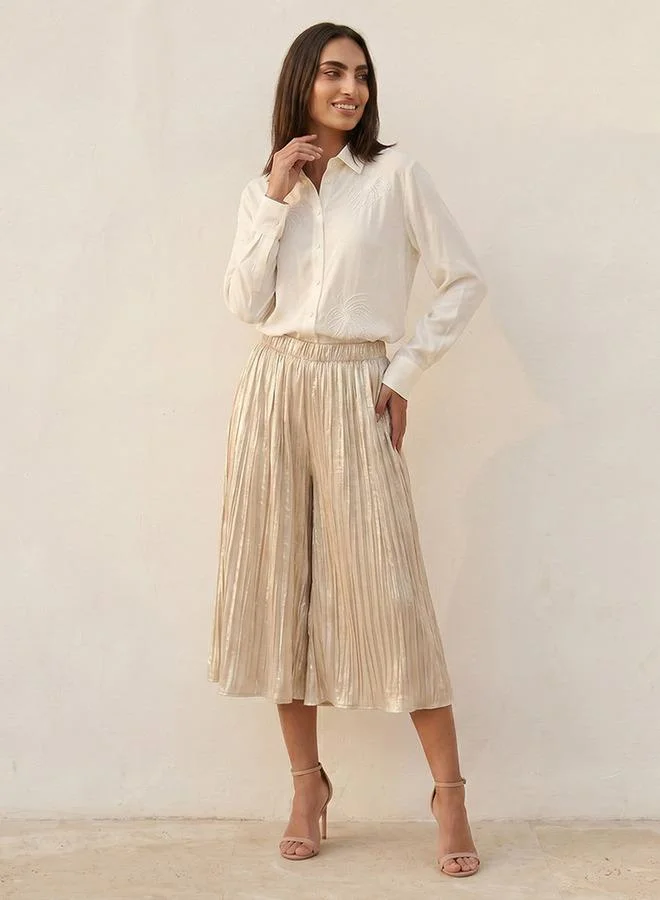 Iconic CREAM Iconic Shirt Embellished for Women | Best Price UAE