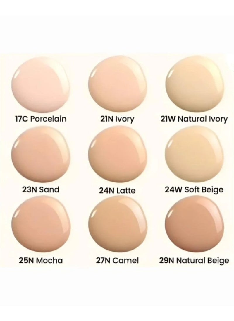 TIRTIR - Terre Red Cushion Mask Fit Foundation 21C Cool Ivory 18g - Image 1