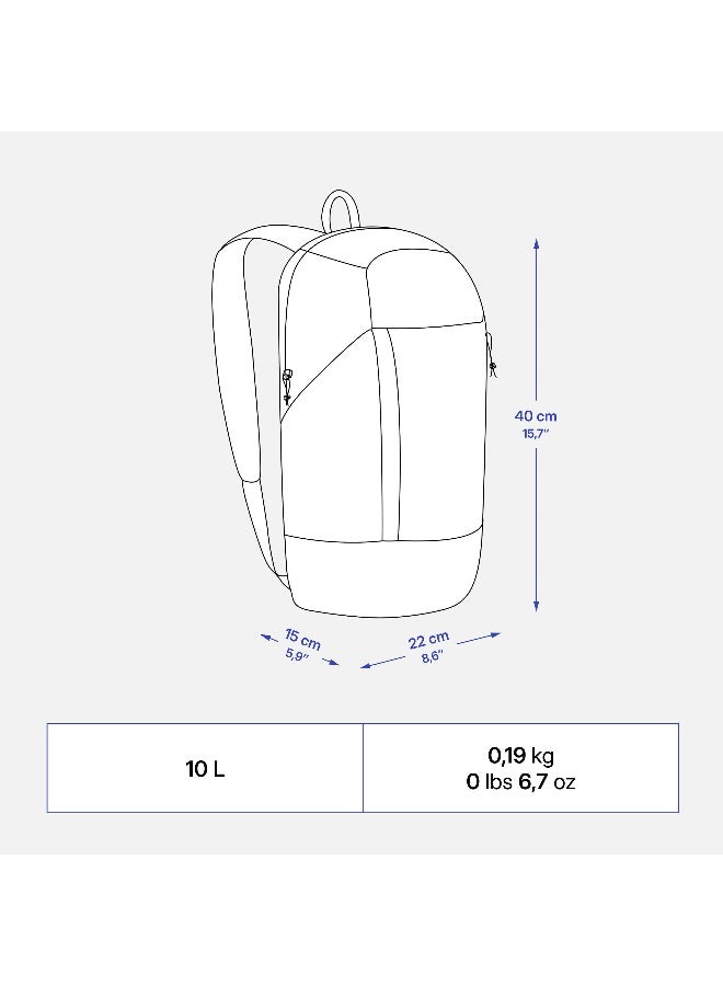 Quechua Hiking Backpack 10L, NH100 Arpenaz blue - Image 2