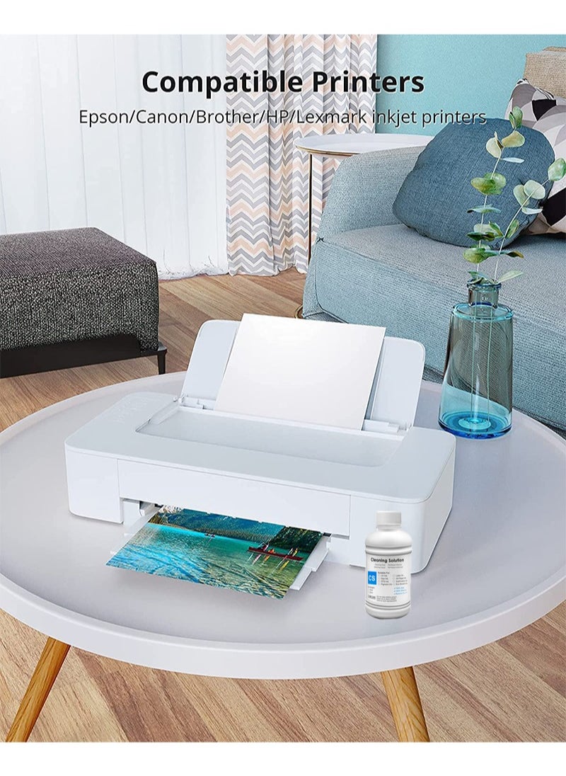 Aikanbo - Printer Cleaning Kit  Printhead Cleaning Kit For Inkjet Printers HP/Brother/Epson/Canon WF-7710 WF-3640 7620 8600 8610 8620 WF-2750 WF-2650 ET-2750 ET-2650 C88 Liquid Printers Nozzle（250ml） - Image 1