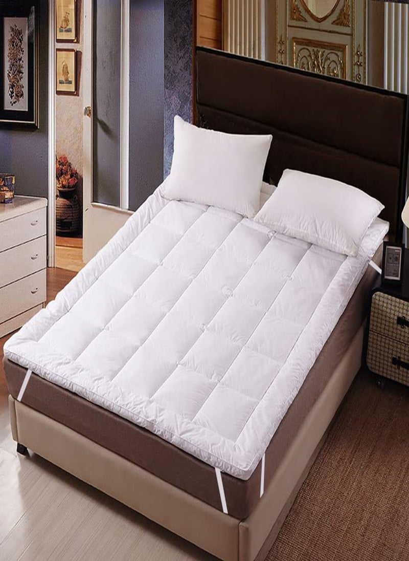 Blueberry Mattress Topper With 4 Corner Elastic 10cm Thick 150x200cm  - Image 1