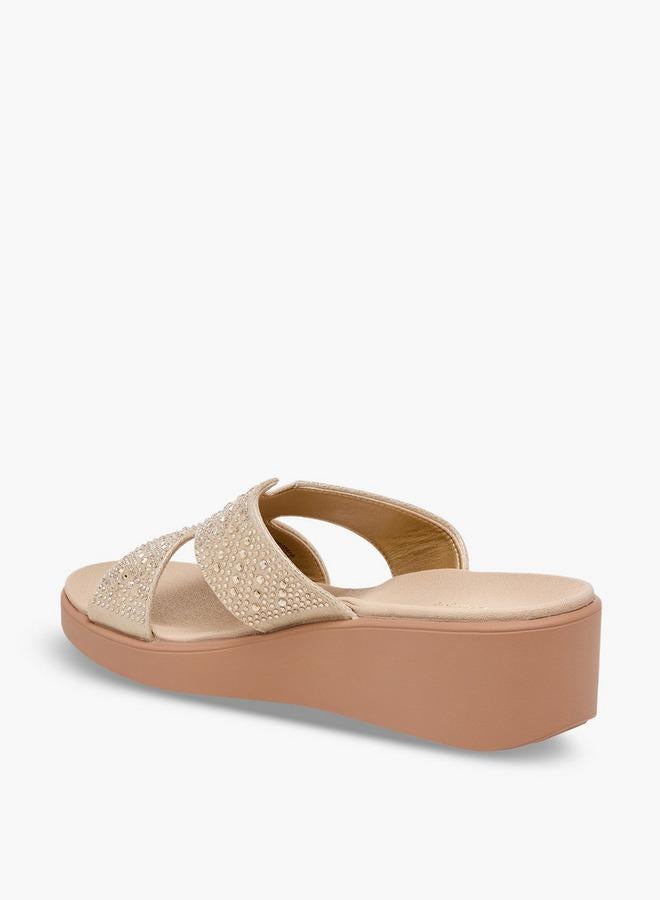 Le Confort Women Embellished Wedge Heel Comfort Sandals - Image 5