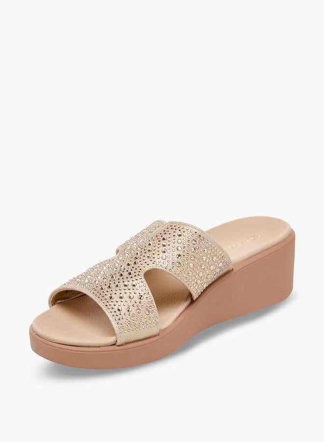 Le Confort Women Embellished Wedge Heel Comfort Sandals - Image 4
