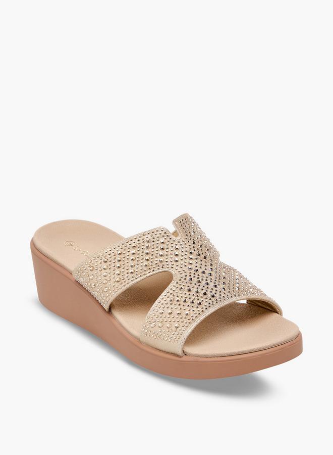 Le Confort Women Embellished Wedge Heel Comfort Sandals - Image 2