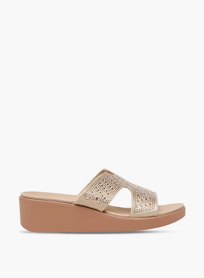 Le Confort Women Embellished Wedge Heel Comfort Sandals - Image 3